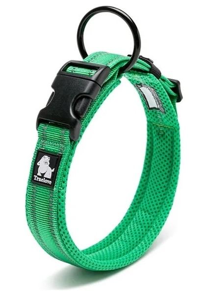 Çimen Yeşili Tarzı Xxl Truelove Yumuşak Yastıklı Örgü Köpek Tasması 3m Yansıtıcı Naylon Yürüyüş Eğitim Köpek Talepleri Stok Koşu Köpek Pet Yaka 11 Renk (Yurt Dışından)