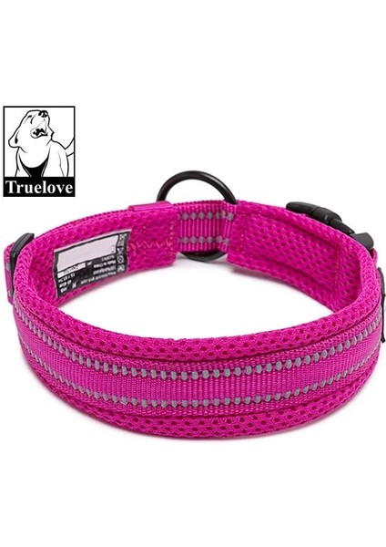 Çimen Yeşili Tarzı Xxl Truelove Yumuşak Yastıklı Örgü Köpek Tasması 3m Yansıtıcı Naylon Yürüyüş Eğitim Köpek Talepleri Stok Koşu Köpek Pet Yaka 11 Renk (Yurt Dışından) indirimleri