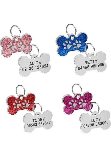 DZ012-GÜL Altın Stili Kişiselleştirilmiş Pet Kedi Köpek Kımlık Etiketi Kazınmış Pet Kımlık Adı Numarası Kedi Yavrusu Köpek Için Özelleştirilmiş Etiket Yaka Kolye Kemik Pet Aksesuarları (Yurt Dışından) fırsatları