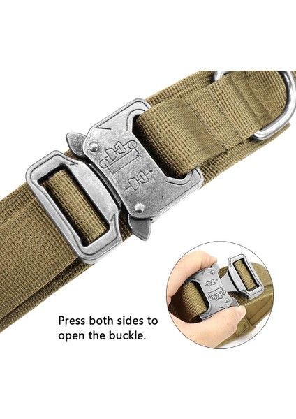 Siyah Set Stili M Beden Güçlü Köpek Askeri Taktik Yaka Pet Bungee Tasma Dayanıklı Naylon Pet Eğitim Yaka Saplı Büyük Köpekler Fransız Bulldog (Yurt Dışından) fırsatları