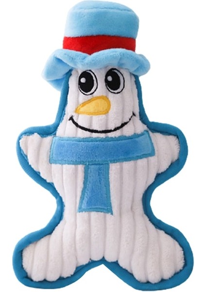 Kardan Adam Stili Pet Köpek Oyuncak Peluş Noel Bebekleri Pet Azı Dişleri Diş Bebek Bb Denilen Sondaj Peluş Isırmaya Dayanıklı Oyuncak Noel Baba Penguen Kardan Adam (Yurt Dışından)
