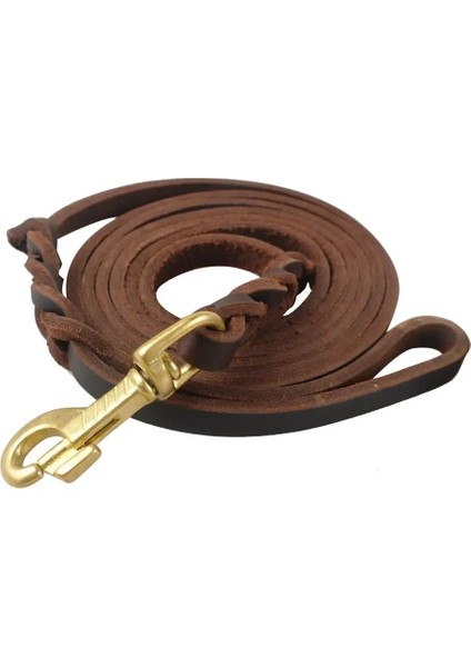 Kahverengi Tarzı 120CM Hakiki Deri Köpek Tasma Köpekler Uzun Tasmalar Örgülü Pet Yürüyüş Eğitimi Orta Büyük Pet Için Kahverengi Siyah Renkler Açar (Yurt Dışından) modelleri