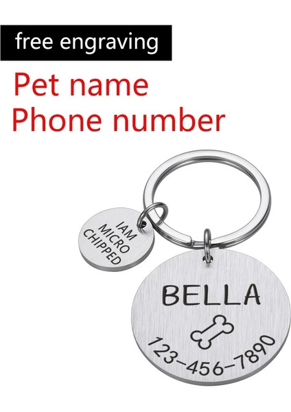 Gümüş Çiçek Stili 25X25MM Kişiselleştirilmiş Köpek Pet Kımlık Etiketi Kazınmış Isim Telefon Kemik Çiçek Pet Kımlık Adı Kedi Yavrusu Için Köpek Etiketi Kolye Anahtarlık Pet Aksesuarları (Yurt Dışından) fiyatları