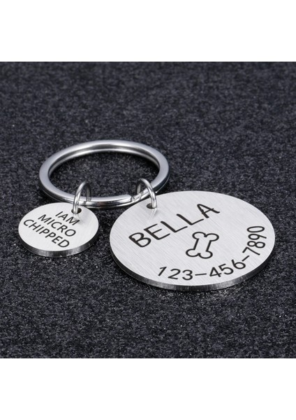Gümüş Çiçek Stili 25X25MM Kişiselleştirilmiş Köpek Pet Kımlık Etiketi Kazınmış Isim Telefon Kemik Çiçek Pet Kımlık Adı Kedi Yavrusu Için Köpek Etiketi Kolye Anahtarlık Pet Aksesuarları (Yurt Dışından) modelleri