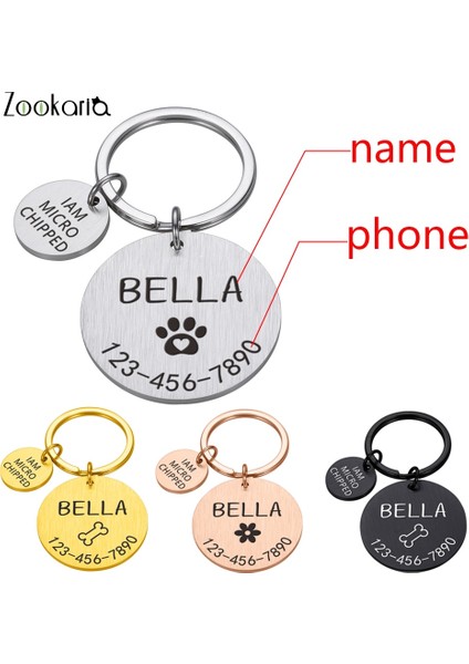 Gümüş Çiçek Stili 25X25MM Kişiselleştirilmiş Köpek Pet Kımlık Etiketi Kazınmış Isim Telefon Kemik Çiçek Pet Kımlık Adı Kedi Yavrusu Için Köpek Etiketi Kolye Anahtarlık Pet Aksesuarları (Yurt Dışından) indirimleri
