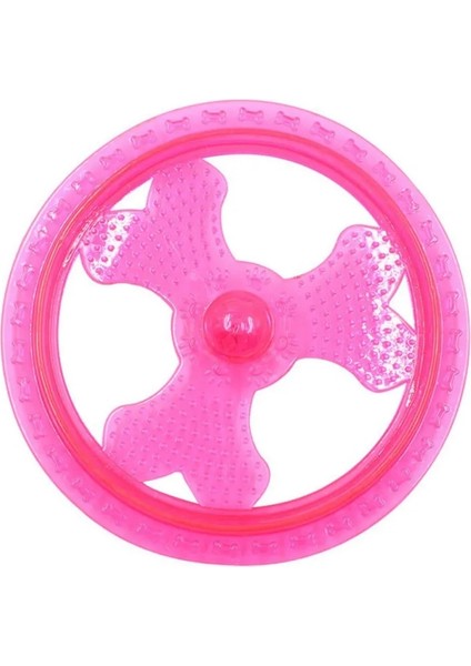 Pembe Stil Köpek Tpr Uçan Diskler Yanıp Sönen LED Işıkları Evcil Hayvan Eğitim Halkası Dayanıklı Bite Oyuncak Diski Açık Interaktif Oyun Gecesi Oyuncakları Oynayan (Yurt Dışından)