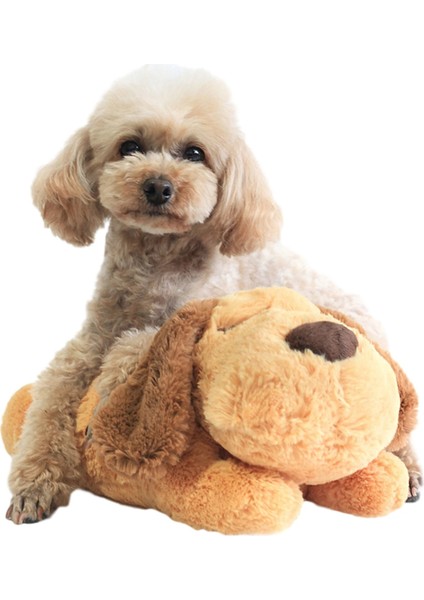 C Stili Köpek Oyuncak Kalp Atışı Evcil Hayvan Oyuncak Pet Isıtma Peluş Oyuncak Rahat Davranış Eğitim Yardımı Oyuncak Köpek Kedi Uyku Kalp Atışı Peluş Bebek (Yurt Dışından)