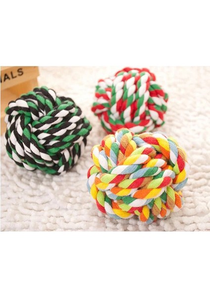 Rastgele Renk Stili 5.5 cm Yeni Tasarım Pet Köpek Oyuncakları Halat Top Oyuncakları Bite Renkli Squeak Halat Etkileşimli Köpek Yünü Toyze Pet Köpek Yavrusu Çiğneme Oyuncakları Ürün (Yurt Dışından) indirimleri
