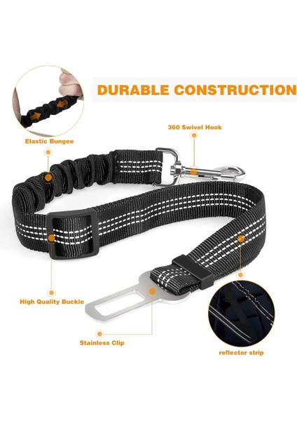 Basit 9 Tarzı 50-75CM 2.5cm Yükseltilmiş Köpek Araba Emniyet Kemeri Ayarlanabilir Emniyet Kemerleri Elastik ve Yansıtıcı Araç Küçük Orta Büyük Köpek Için Naylon Emniyet Kemeri (Yurt Dışından) fiyatları