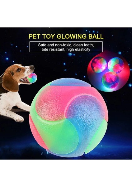 Yuvarlak Top 7cm Tarzı Kauçuk Işıklı Köpek Oyuncak Toplar Yanıp Sönen Diş Temizleme ve Molar Oyuncaklar Parlayan Top Pet Flaş Renkli Yuvarlak Top Diken Top (Yurt Dışından) fiyatları
