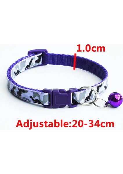 Kırmızı Stil M Beden Hassas Güvenlik Rahat Naylon Köpek Yaka Boyun Askısı Moda Ayarlanabilir Camo Bell Pet Köpek Tasması Sıcak Satış (Yurt Dışından)