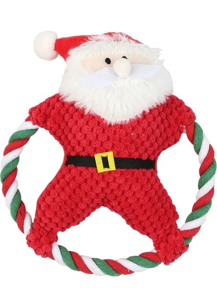 Noel Baba Tarzı Noel Köpek Gıcırtı Oyuncak Noel Baba Zencefilli Kurabiye Adam Penguen Küçük Orta Köpekler Için Oyuncaklar Çiğneme Etkileşimli Molar Oyuncak Pet Malzemeleri (Yurt Dışından)