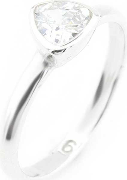 Gümüş 925 Ayar Kadın Zirkon Taşlı Yüzük