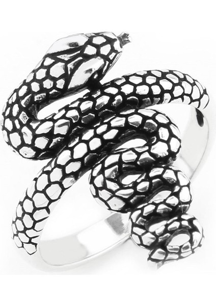 Gümüş 925 Ayar Kadın Yüzük Yılan