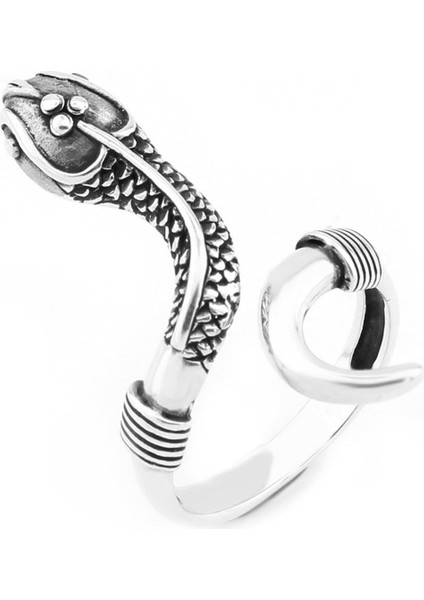 Gümüş 925 Ayar Kadın Yüzük Yılan