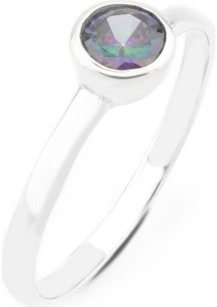 Gümüş 925 Ayar Kadın Gümüş Mistik Topaz Taşlı