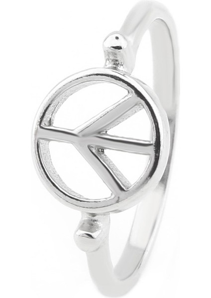 Gümüş 925 Ayar Kadın Gümüş Yüzük Barış Yüzük