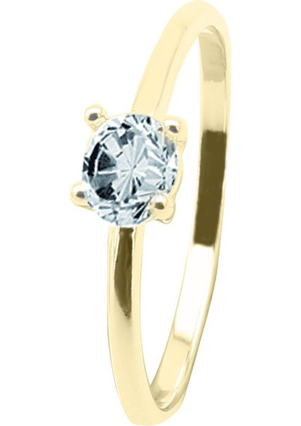 Gümüş 925 Ayar Kadın Gümüş Zirkontaşlı Altın Kaplama