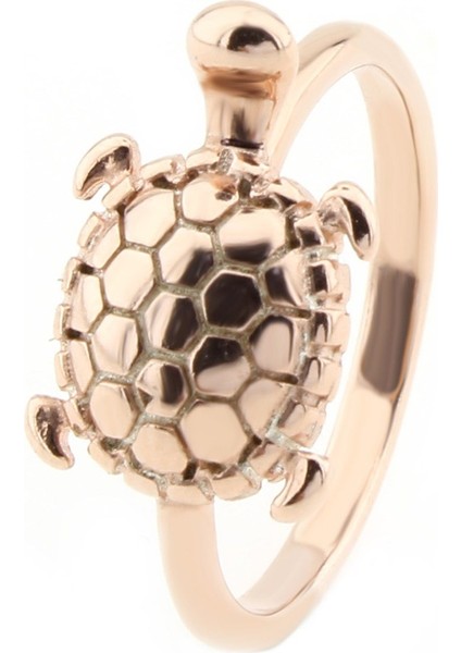 Gümüş 925 Ayar Kadın Gümüş Yüzük Kaplumbağa