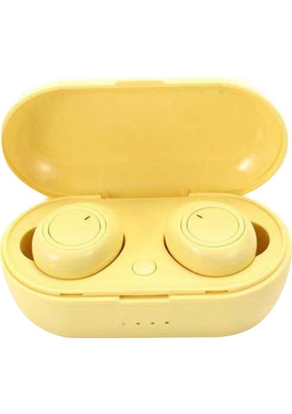 Y50 Kablosuz Kulaklık Gürültü Azaltma Bluetooth Uyumlu 5.0 Mini Kulak Içi Stereo Müzik Kulaklıkları (Yurt Dışından)