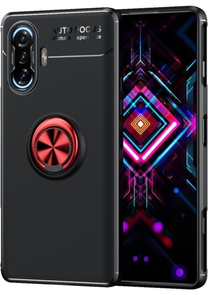 Xiaomi Redmi K40 Gaming Kılıf Ravel Yüzüklü Standlı Silikon