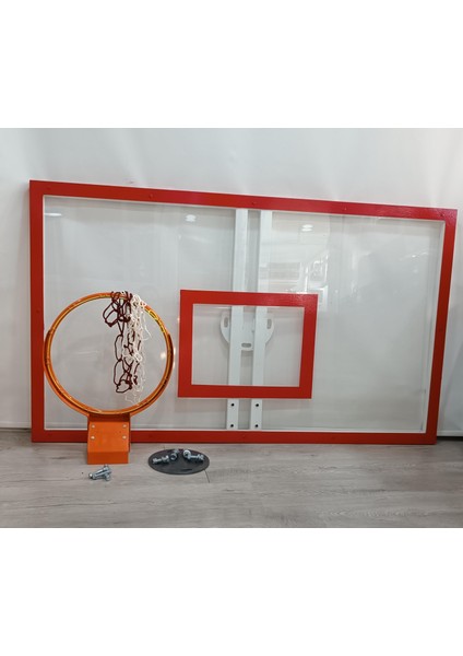 Basketbol Panya Seti Yaylı Çember 105*180 10 mm Akrilik Cam Panya