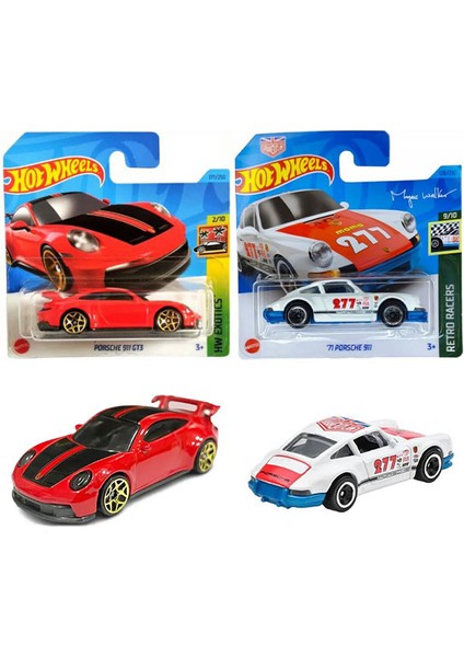 - Porsche 911 Gt3 & '71 Porsche 911 2 Araç Set (1:64)
