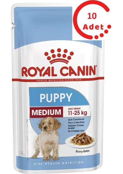 Royal Canin Medium Puppy Köpek Yaş Maması 140GR x 10 Adet