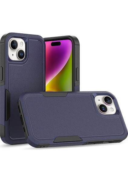 iPhone 15 Çift Katmanlı Koruma Pc+Tpu Kapak Düşüş Önleyici Telefon Kasası Telefon Kılıfı (Yurt Dışından)