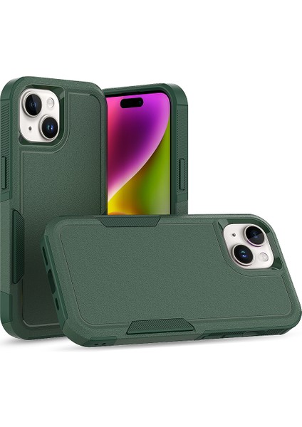 iPhone 15 Çift Katmanlı Koruma Pc+Tpu Kapak Düşüş Önleyici Telefon Kasası Telefon Kılıfı (Yurt Dışından)