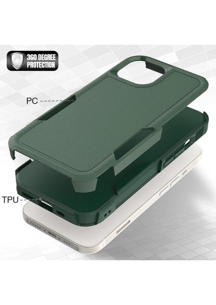 iPhone 15 Çift Katmanlı Koruma Pc+Tpu Kapak Düşüş Önleyici Telefon Kasası Telefon Kılıfı (Yurt Dışından) modelleri