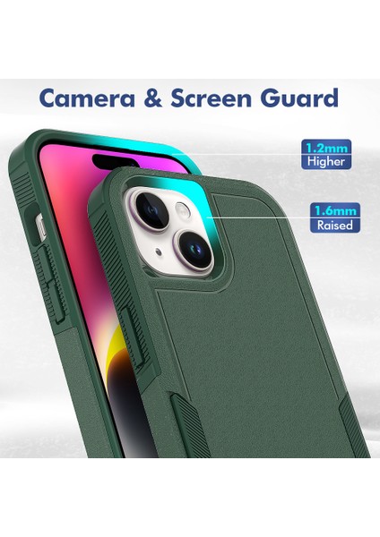 iPhone 15 Çift Katmanlı Koruma Pc+Tpu Kapak Düşüş Önleyici Telefon Kasası Telefon Kılıfı (Yurt Dışından) fırsatları