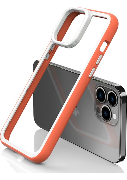 iPhone 13 Pro Max Shockproof Clear Akrilik Geri + Renkli Frame Çıkarılabilir 2 1 Arada Kapak Telefon Kılıfı (Yurt Dışından) fiyatları