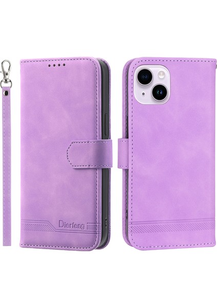 iPhone 15 Pu Deri , Stand Cüzdan Telefon Kılıfı (Yurt Dışından)
