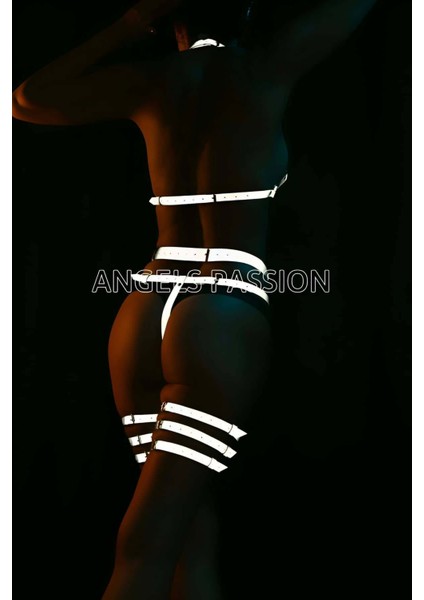 Mlvx Dominant Özel Beyaz Reflektörlü Harness Takım Blsm