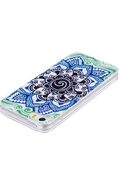Iphone Se 5s 5 Için Yumuşak Imd Tpu Çiçek Deseni Telefon Kılıfı (Yurt Dışından)