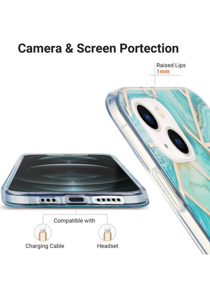 iPhone 15 Plus Imd Tpu Iml Çift Taraflı Galvanik Kapak Telefon Kılıfı (Yurt Dışından) modelleri