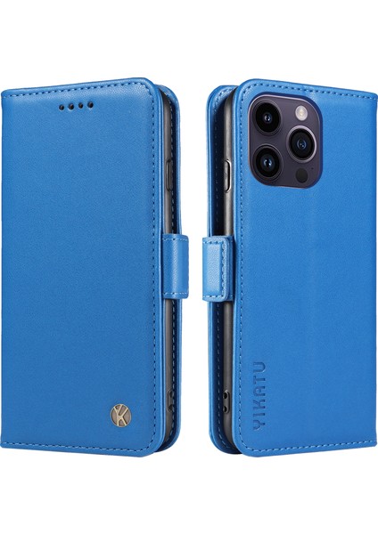 Apple Phone 14 Pro Max Pu Deri Cüzdan Stand Şok Geçirmez Kapak Telefon Kılıfı (Yurt Dışından)