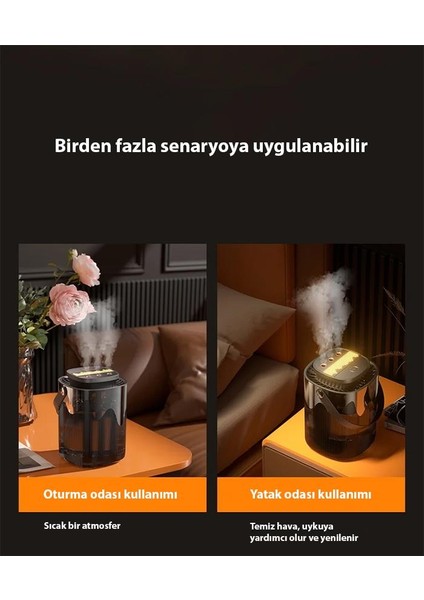 3litre 3 Spreyli Esans Koku Eklenebilir Hava Nemlendirici Difüzör, Ofis, Ev Tipi Hızlı Nemlendirici