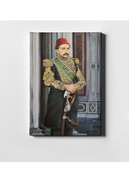 Kişiye Özel Sultan Iı Abdülhamit Han Kanvas Tablo (50 x 70 Cm.) 1