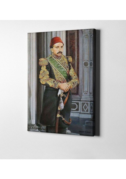 Kişiye Özel Sultan Iı Abdülhamit Han Kanvas Tablo (50 x 70 Cm.) 1