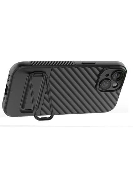 iPhone 15 Plus Cilt Touch Cep Telefonu Kickstand ile Yumuşak Tpu Telefon Kılıfı (Yurt Dışından)