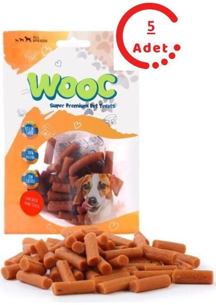 Tavuklu Mini Çubuk Köpek Ödül Maması 80GR x 5 Adet