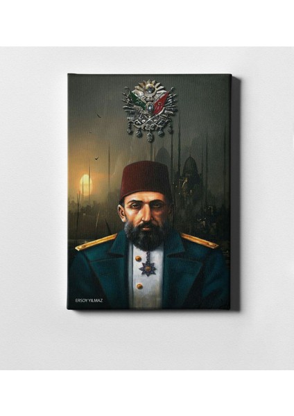 Kişiye Özel Sultan Iı Abdülhamit Han Kanvas Tablo (50 x 70 Cm.) 3
