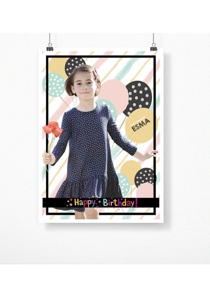Kişiye Özel Doğum Günü Afiş Poster (50 x 70 Cm.) 5