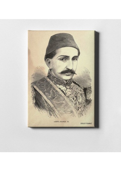 Kişiye Özel Sultan Iı Abdülhamit Han Kanvas Tablo (50 x 70 Cm.) 2