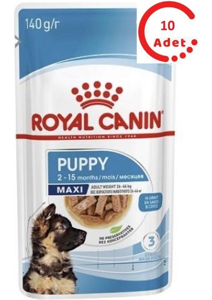 Royal Canin Maxi Puppy Köpek Yaş Maması 140GR x 10 Adet