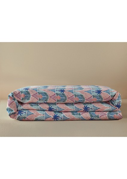 Tropical Palm Çift Kişilik Pike Mavi modelleri