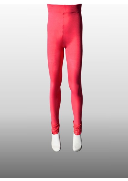 Kız Çocuk Bileği Dantelli Mevsimlik Fuşya Tayt