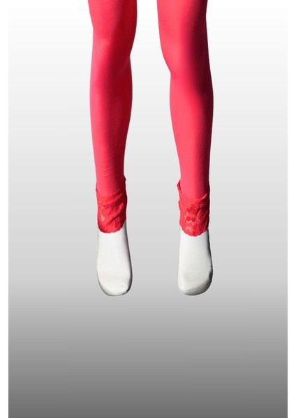 Kız Çocuk Bileği Dantelli Mevsimlik Fuşya Tayt modelleri